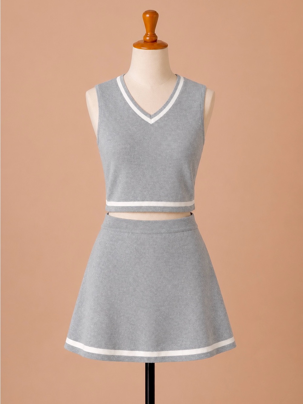 Knit Two-Piece Skirt Set